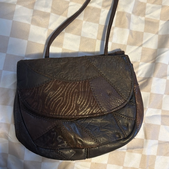 Vintage brown piatto crossbody bag - Picture 6 of 9